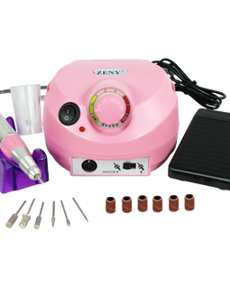 Zeny Pro 30000rmp Complete Electric Nail Drill Kit Set Art File Bit Acrylic Manicure Pedicure Band Low Noise And Vibration